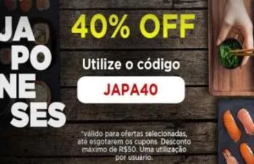 Peixe urbano 40% japonês - Goiânia