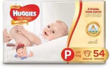 Huggies Fralda Soft Touch Mega P, 54 Fraldas | R$30