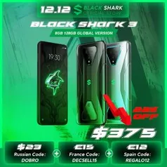 Xiaomi Black Shark 3 5G 8GB 128GB | R$2.269