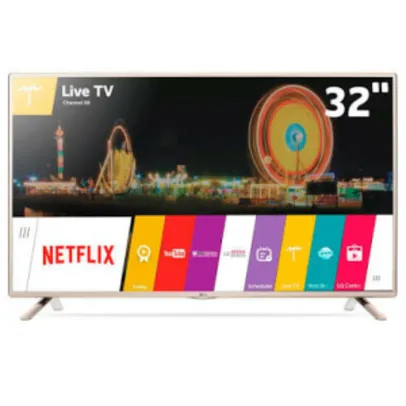 Smart TV LG LED HD 32 com WiDi, Painel IPS e Wi-Fi - 32LH570B por R$ 1274