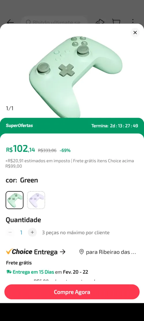 Imagem na descrição da promoção