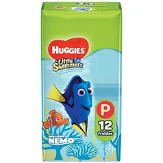 Fralda Infantil Huggies, com 12 Fraldas Descartáveis, Little Swimmers, Tamanho P, Huggies, Huggies