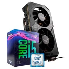 Kit Processador Intel Core i5-9400F + Placa de Vídeo Asus TUF NVIDIA GeForce RTX 2060 | R$ 2779