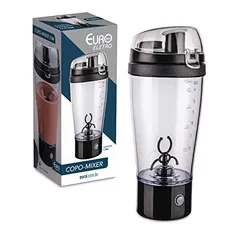 Mixer Shake à Pilha com Copo,MIX6552-PT, Euro Home