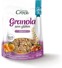 [ PRIME | + POR - R$3,46 ] Cereal Crock Granola Sem Glúten Especial Com Aveia Sem Glúten 200G