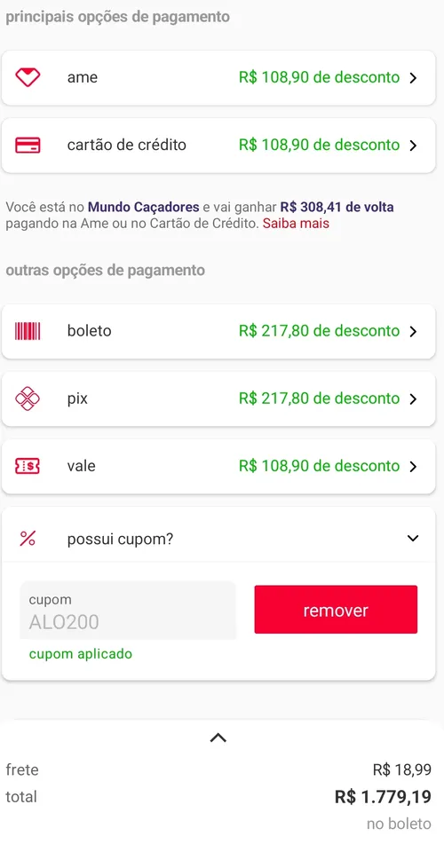 Imagem na descrição da promoção