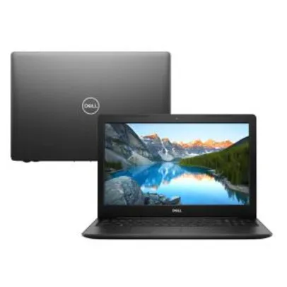 Notebook Dell Core i5-8265U 8GB 1TB Tela HD 15.6” Linux Inspiron I15-3583-D3XP | R$ 2.844