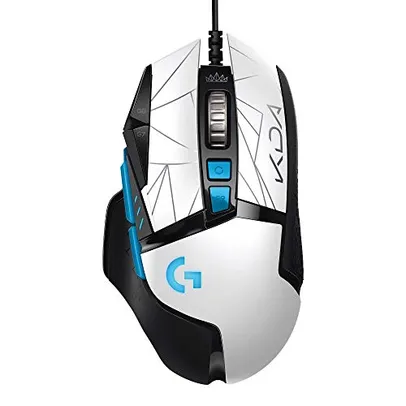 Mouse Gamer Logitech G502 HERO K/DA com RGB LIGHTSYNC, Ajustes de Peso, 11 Botões Programáveis