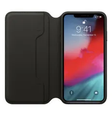 Capa iPhone XS Max folio Couro - Apple original