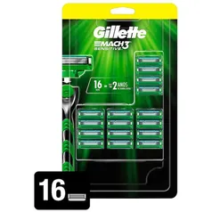 Carga para Aparelho de Barbear Gillette Mach3 Sensitive - 16 unidades