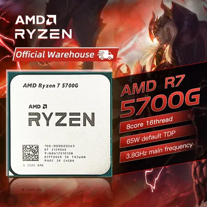 Processador RYZEN 7 5700G NOVO