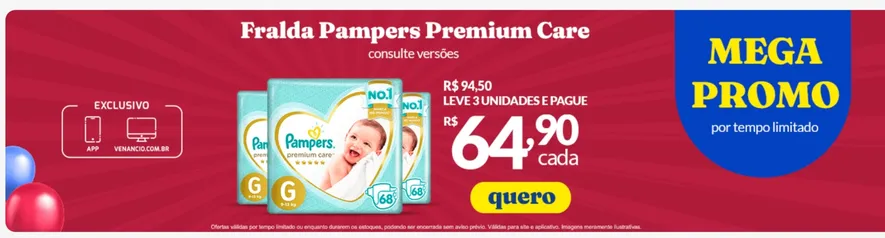 Pampers Premium Care e Pants