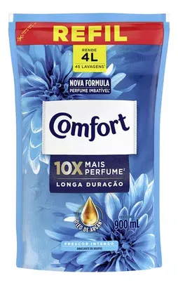 Amaciante concentrado Comfort frescor intenso 900ml refil