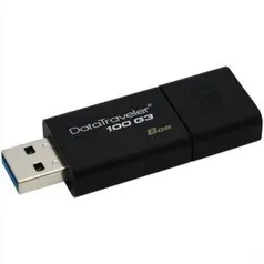 Pen Drive 16gb Datatraveler 100 G3 Usb 3.0 Preto Kingston Dt100g3/16gb | R$12