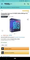 [PRIME] Processador Intel core i3-9100f 3.6Ghz 6mB lga1151 | R$514