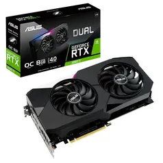 Placa de Vídeo RTX 3060 Ti DUAL O8G V2 Asus NVIDIA GeForce, 8GB GDDR6, RGB, DLSS, LHR, Ray Tracing