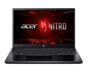 Notebook Gamer Acer Nitro V15 Intel Core i5-13420H, 8GB RAM, GeForce RTX 3050, SSD 512GB, 15.6" FHD IPS 144Hz, Windows 11, Preto - ANV15-51-58AZ