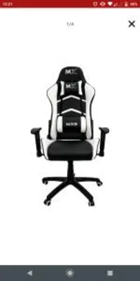 Cadeira Gamer MX5 Giratória Preto/Branco - MyMax