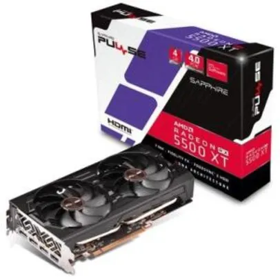 Placa de Vídeo Sapphire Pulse AMD Radeon RX 5500 XT, 4GB, GDDR6 - R$1330