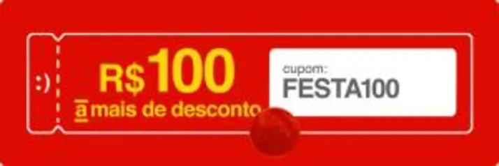 [REGRA NOVA] R$100 OFF em Compras  acima de R$999