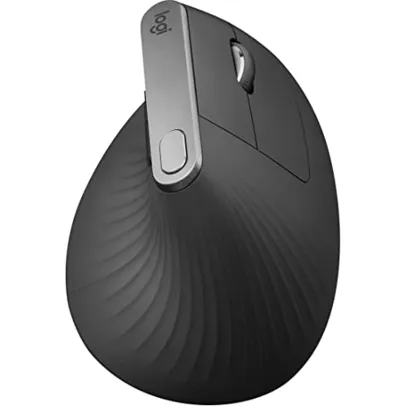 Mouse sem fio Logitech MX Vertical com Design Ergonômico para Redução de Tensão Muscular, Conexão USB Unifying ou Bluetooth com Easy-Switch 