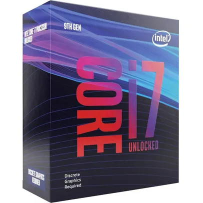 Processador Intel Core i7 9700KF 3.60GHz (4.90GHz Max Turbo), 9ª Geração, 8-Core 8-Thread, LGA 1151 | R$1559