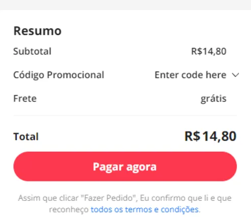 Imagem na descrição da promoção