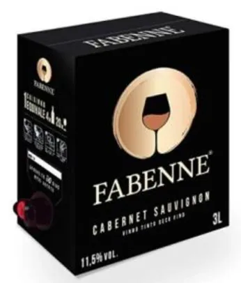 Vinho Fabenne 3 Litros - Tinto Cabernet, Branco Moscato ou Rosé