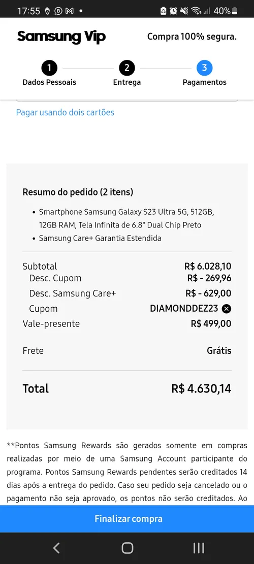 Imagem na descrição da promoção