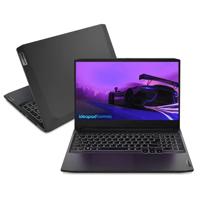 Foto do produto Notebook Lenovo Ideapad Gaming 3i i5-11300H 8GB 512GB SSD Placa Dedicada NVIDIA® GeForce® GTX 1650 4GB 15.6 FHD WVA Linux 82MGS00200 Shadow Black