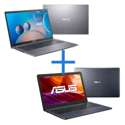 Notebook ASUS M515DA-EJ533T Cinza Escuro + Notebook ASUS VivoBook X543UA-DM3507 Cinza Escuro