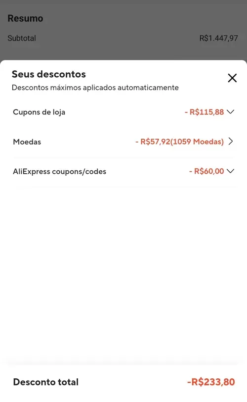 Imagem na descrição da promoção