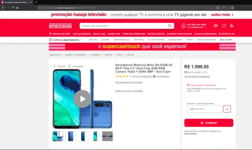 Imagem na descrição da promoção