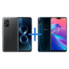 Smartphone ASUS Zenfone 8 8GB/256GB Preto + Smartphone ASUS Zenfone Max Pro (M2) 6GB/64GB Black Saphire