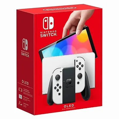 Console Nintendo Switch Oled 64GB Branco HBGSKAAA1 Garantia Oficial - Nintendo