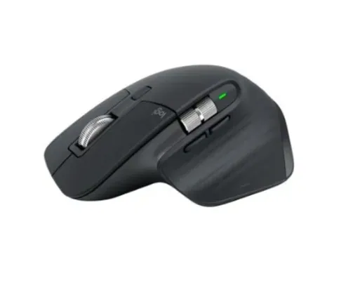 Mouse Sem Fio Logitech MX Master 3S, 8000 DPI, Bluetooth, USB, para Uso em Qualquer Superfície, Clique Silencioso, Grafite - 910-006561