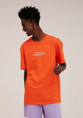 Camiseta Unissex Oversized Sallve - Laranja