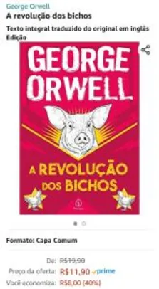 Livro A revolução dos bichos (Português) Capa comum R$12