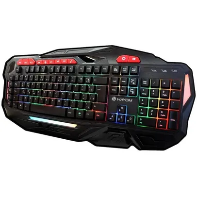 Teclado Gamer Com Multimidia Led Rgb Usb Teclas Macro - Tc3204 Hayom