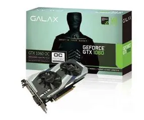 Placa de vídeo Galax Geforce GTX 1060 6GB OC GDDR5 192Bits - R$ 1150