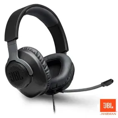 Fone de Ouvido JBL Quantum100 Headphone Preto - JBLQUANTUM100BLK