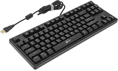 Teclado Mecânico TKL Gamer Switch Blue Led Rgb Chroma Multimídia Anti Ghosting Abnt2 USB