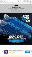 Chuterça - Chuteiras com até 64% off + personalização grátis.