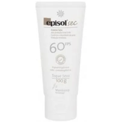 Protetor Solar Episol Sec.F60 Mantecorp Skincare 100g | R$57