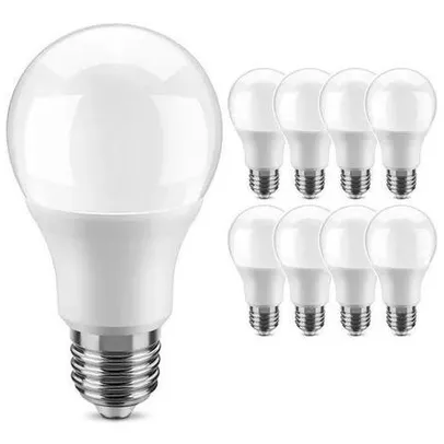 Kit 10 Lâmpadas Led Bulbo 15W E27 Branco Frio Inmetro