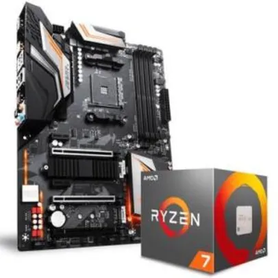 Processador AMD Ryzen 7 2700X + Placa-Mãe Gigabyte ATX X470 Aorus Ultra Gaming