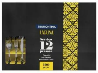 Faqueiro Tramontina Laguna Inox - 100 Peças | R$280