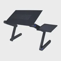 Suporte De Cama Desk Slim c/ Mousepad p/ Notebook Preto