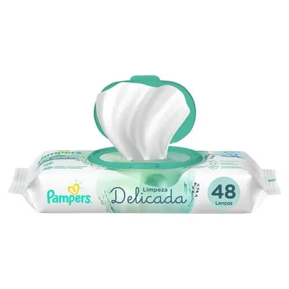 Lenço Umedecido Pampers Limpeza Delicada 48 Unidades