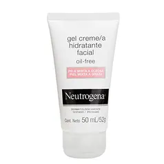 Gel Creme Hidratante Facial Oil Free Para Pele Mista a Oleosa, Neutrogena, 50ml | R$35